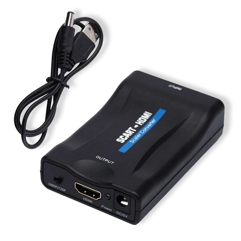 01 Convertitore da Scart a HDMI con Scaler | 1080p 60Hz